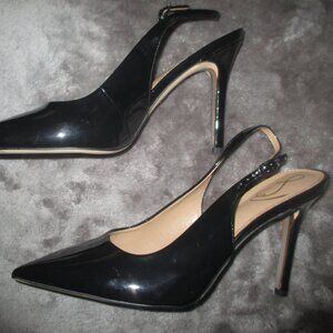 Sam Edelman hazel black patent size 11 slingbacks
